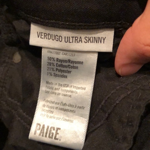 Black skinny Paige jeans - Picture 3 of 3